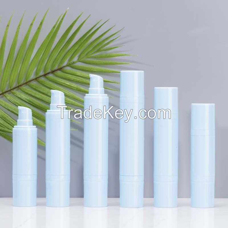 Double Headed Plastic Bottle Cosmetic Packaging Two Contents in One Bottle