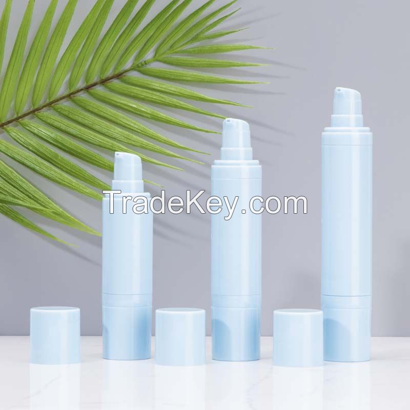 Double Headed Plastic Bottle Cosmetic Packaging Two Contents in One Bottle