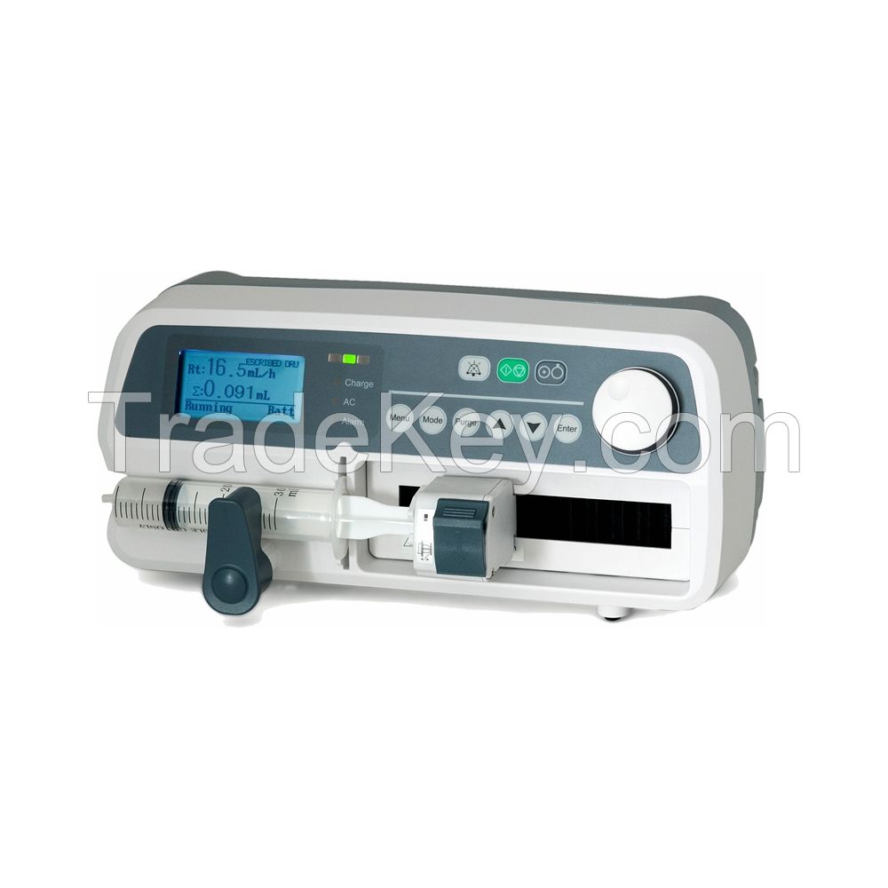 Multi Drug Library Size Automatic anti-bolus and calibration medical syringe infusion pump