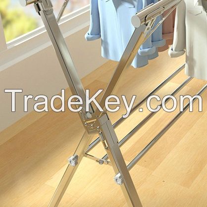 Folding drying racks (Type X)，With shoe rack