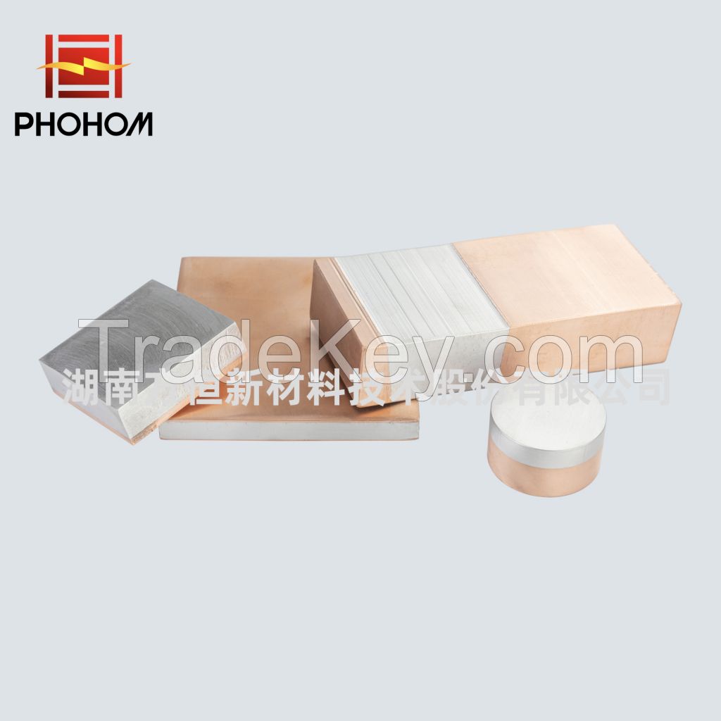 C1020 / A1050 Aluminum Copper Clad Plate , Explosion Cladded Plate