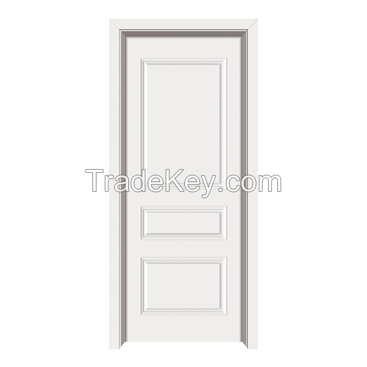 Wood plastic composite sound proof interior door