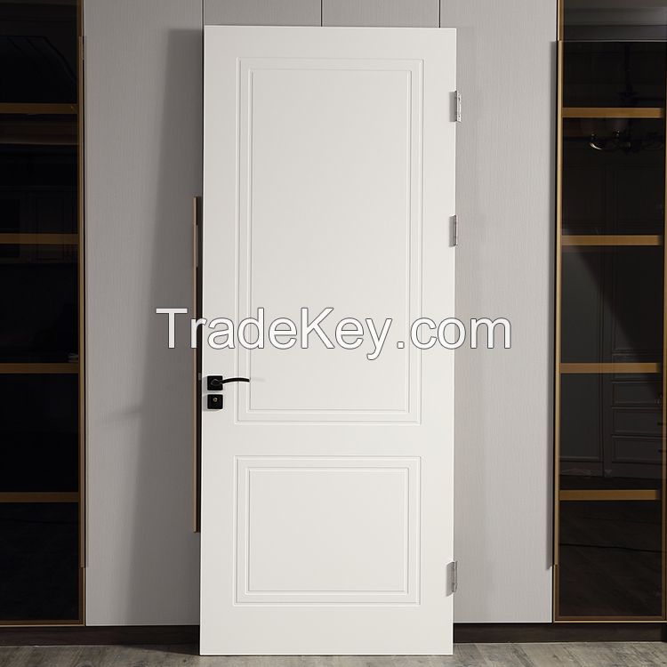 Painted wpc door full plastic morden water proof fire proof hollow door