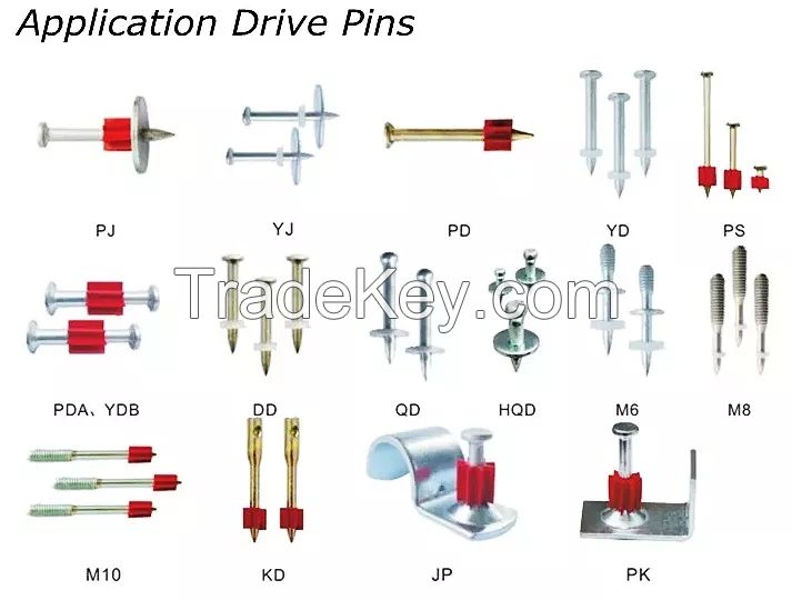 Nitrocellulose Power Load Drive Pin for Ceiling Tool