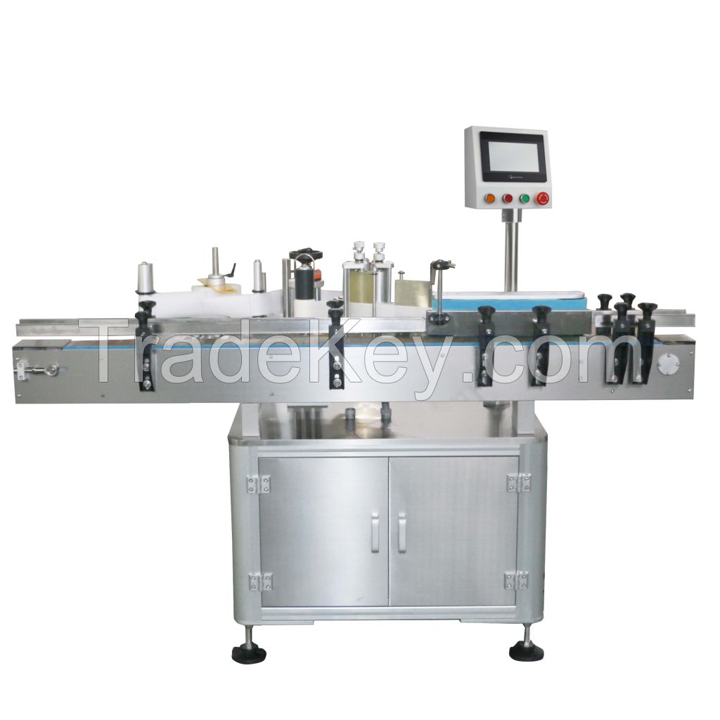 Automatic round bottle labeling machine