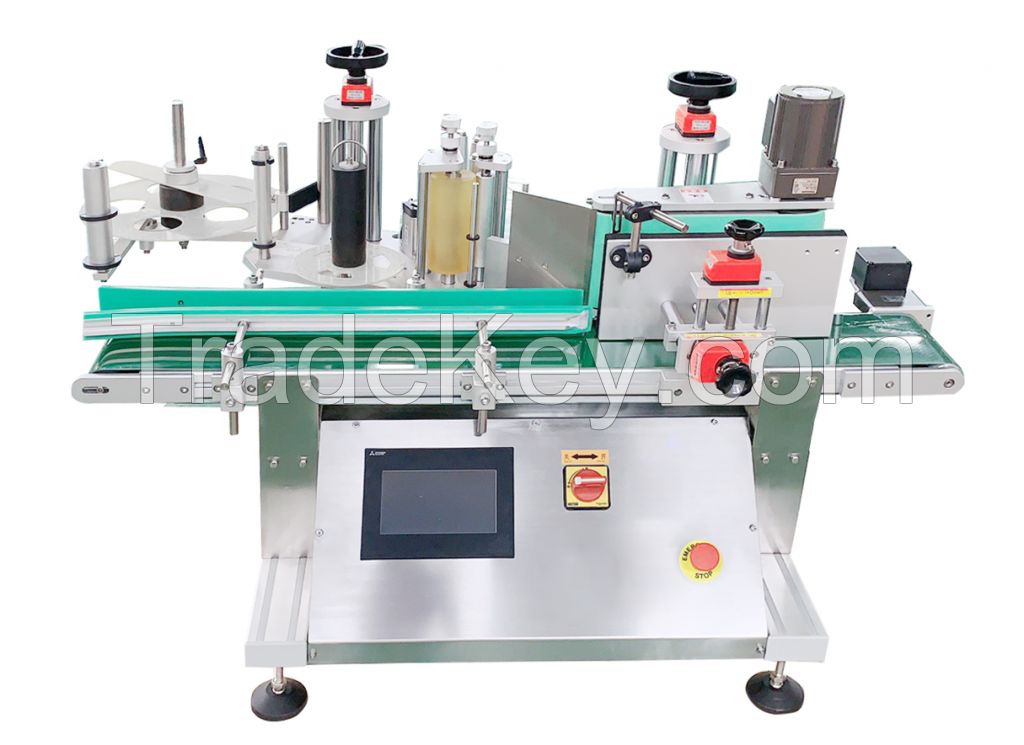 Round bottle desktop labeling machine