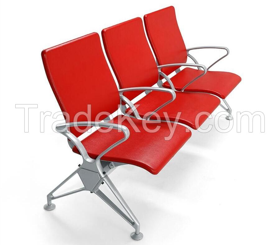 Mingle 3 Seat Pu Airport Chair Waiting Area Airport Seating Waiting Row Chair For Sale