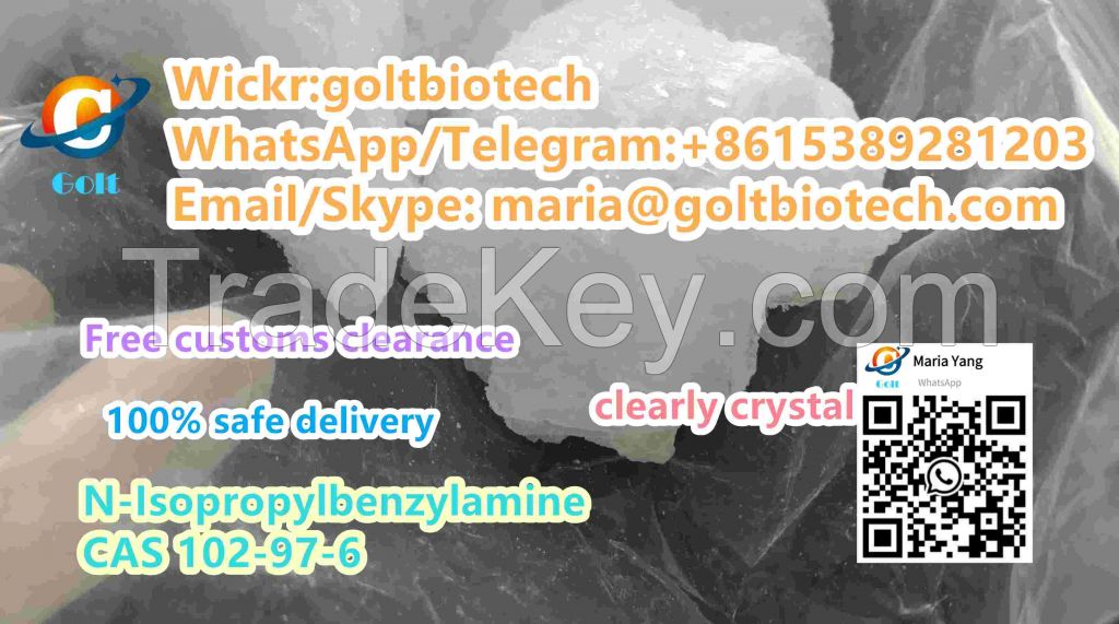 N-Isopropylbenzylamine CAS 102-97-6 crystal Wickr:goltbiotech