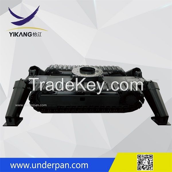 Custom seawater desilting robot crawler steel track undercarriage with slewing bearing from China YIKANG