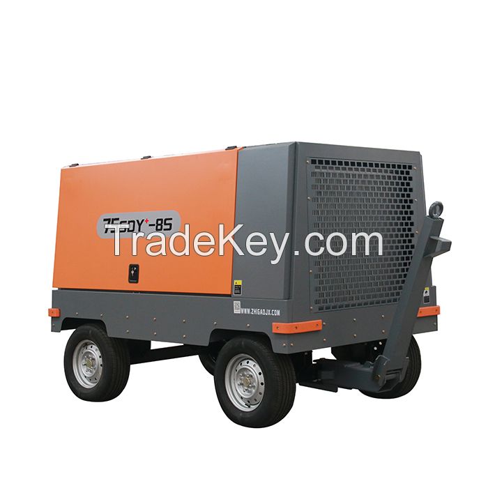 Small compact portable screw air compressor 