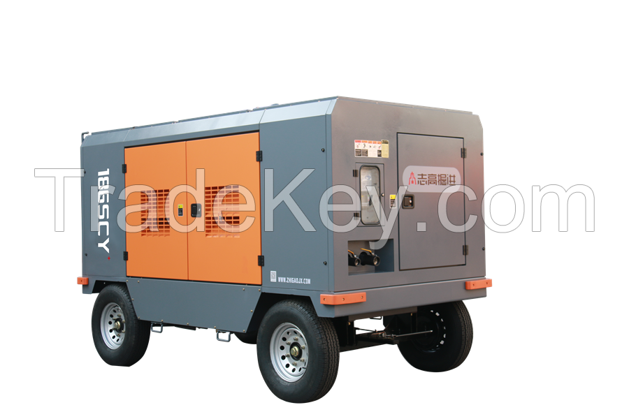 Large  portable screw air compressor 