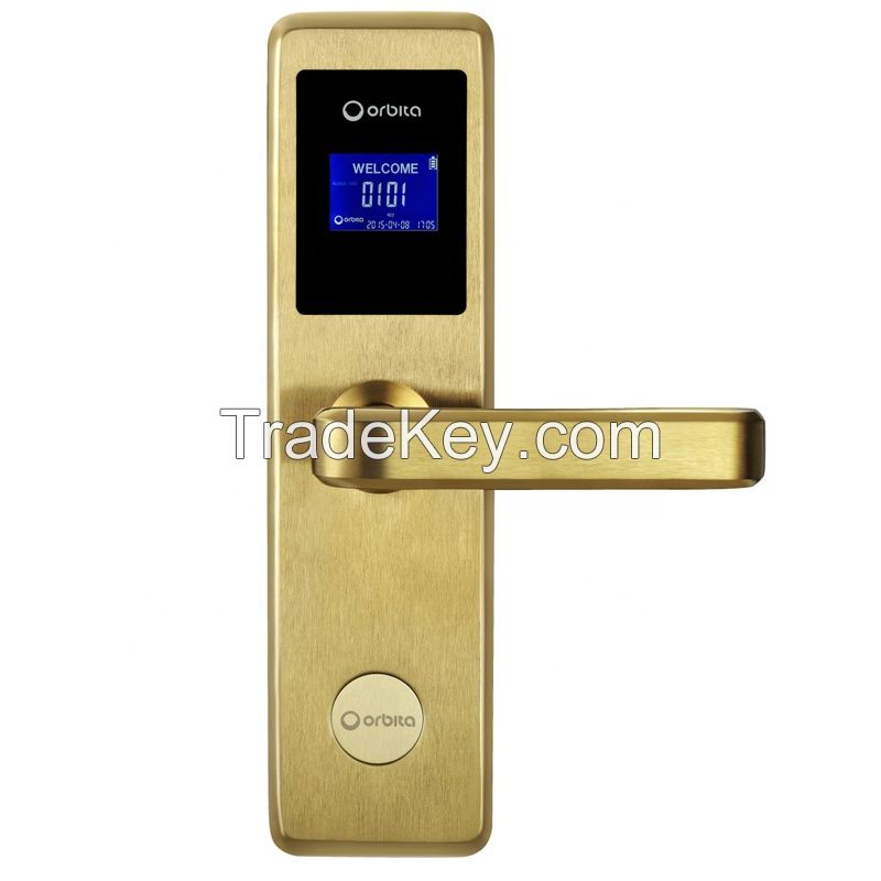 Orbita new hot hotel lock rfid electronic keyless digital hotel smart key card door lock system hotel key card lock