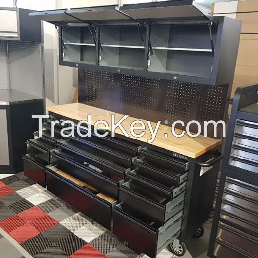 72 inch toolbox stainless steel tool cabinet on wheels