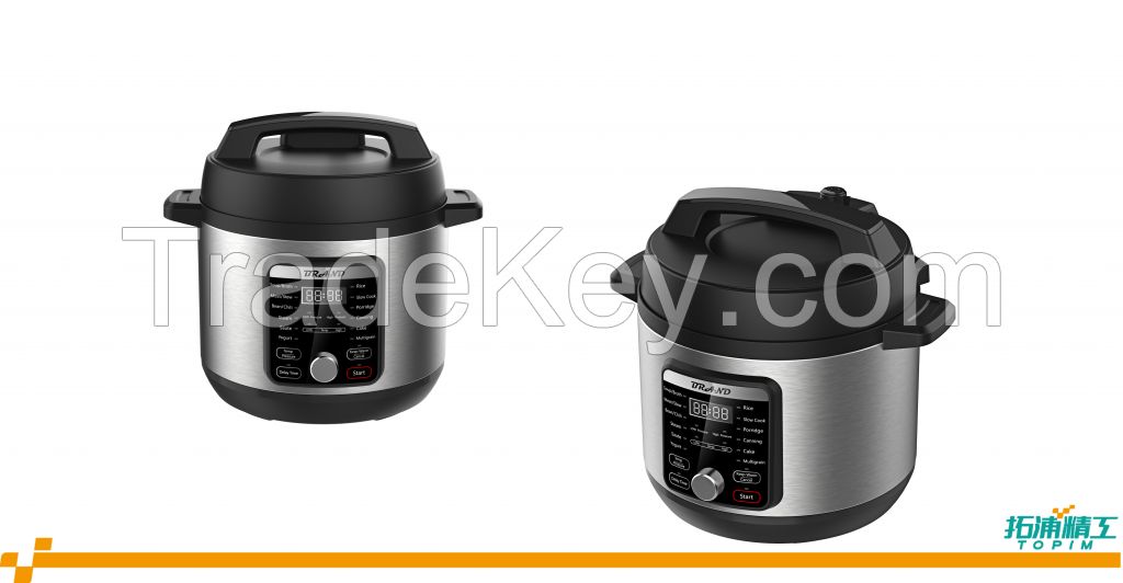 7-in-1 Electric Pressure Cooker, Slow Cooker, Rice Cooker, Steamer, SautÃ©, Yogurt Maker, Warmer & Sterilizer, 6 Liter, Stainless Steel/Black