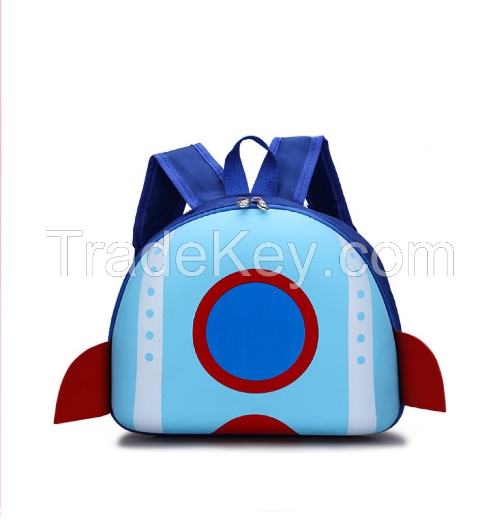 2022 new Korean 3D rainbow children&#039;s backpack kindergarten schoolbag 3--6 year-old boys and girls lovely school backpack