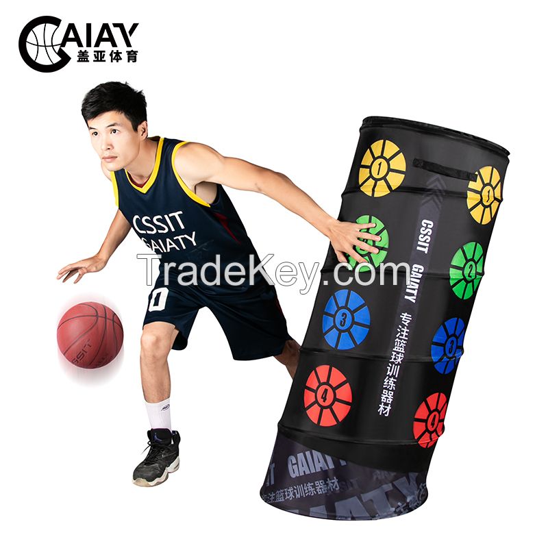 2021 hot-selling basketball training equipment to improve ball control foldable obstacle barrel training cone