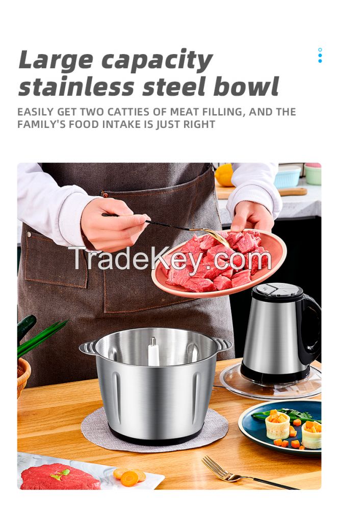 5L Multifunctional Electric Meat Grinder Chopper