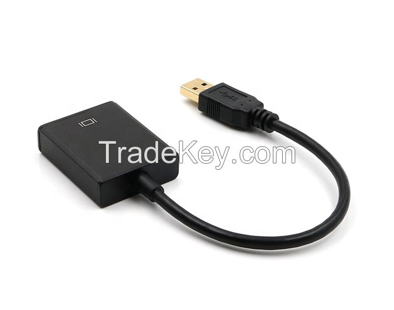 1080p Audio and Video HDMI Converter HDTV to VGA Adapter 1920*1080@60Hz 2 hd / aux dvd scaler composite