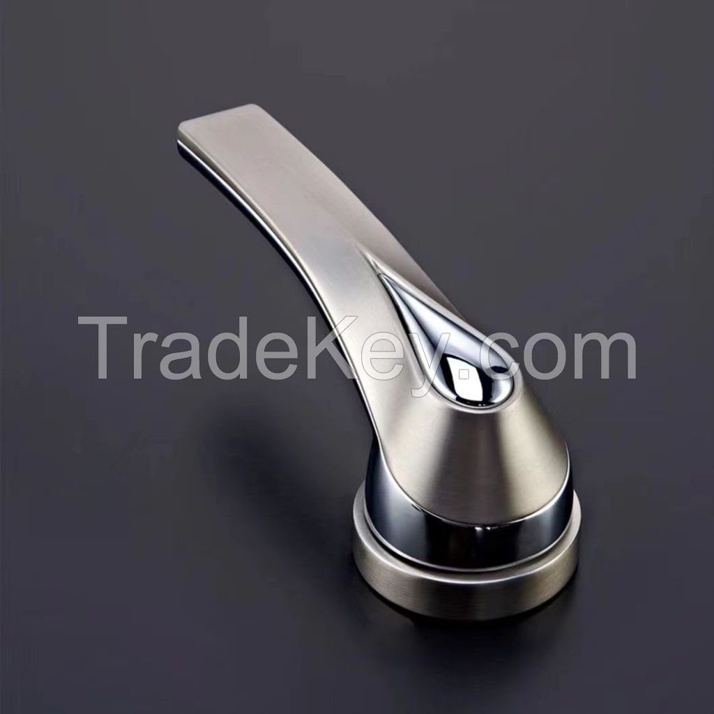 Zinc door pull with lock