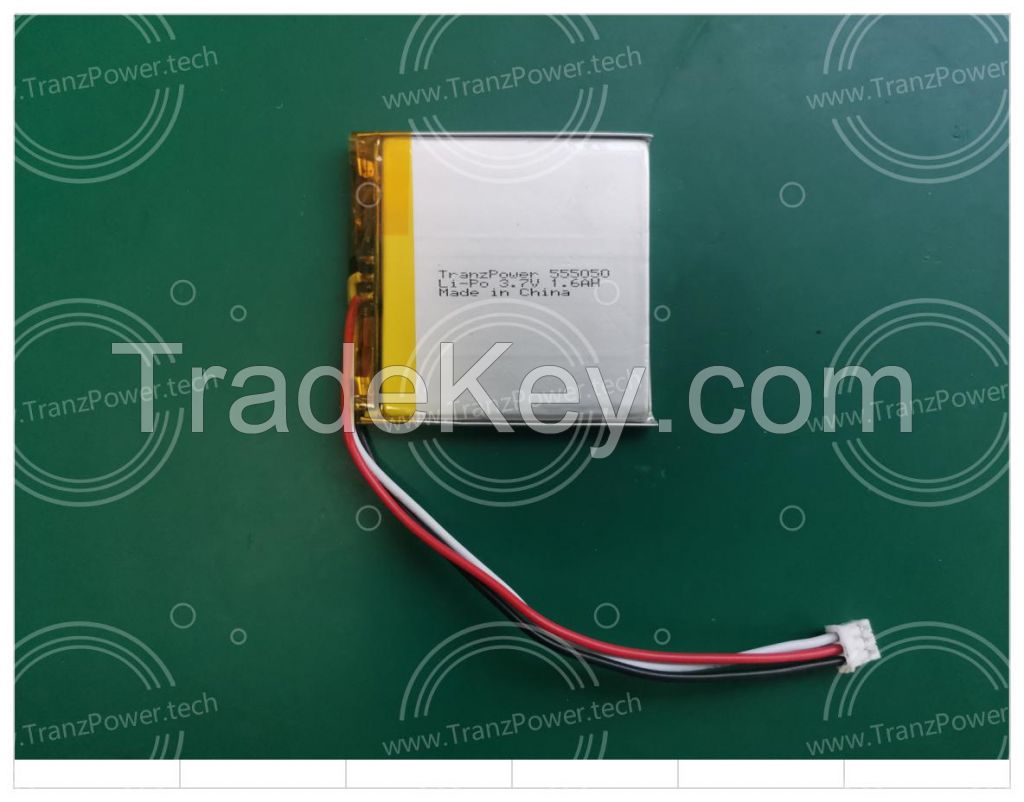 Li-ion Rechargeable Medical Battery Pack 1S1P 3.7V 1.6Ah