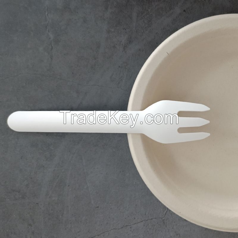 Eco Friendly Disposable Bamboo Dinner Organic Paper Pulp Forks