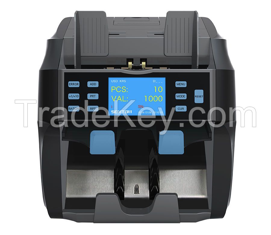 multi currency banking money cash note counting and sorting machine value counter with tft screen