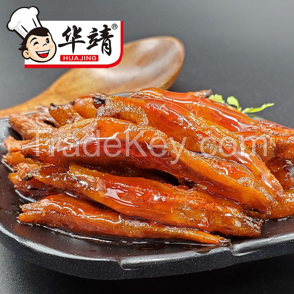 Spicy pickled pepper barbecue fish snack