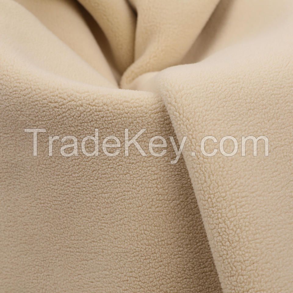 Winter Fabric Aoli Velvet Combined With Polyester Polar Fleece For Coat And Pants