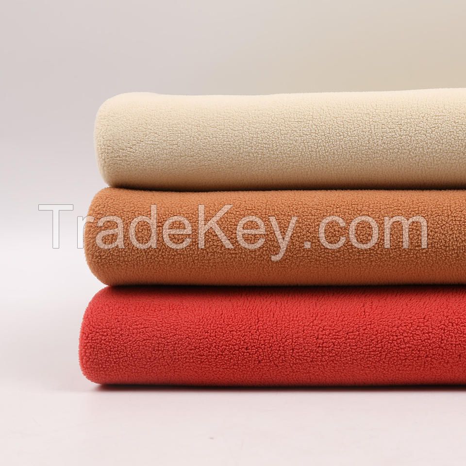 Winter Fabric Aoli Velvet Combined With Polyester Polar Fleece For Coat And Pants