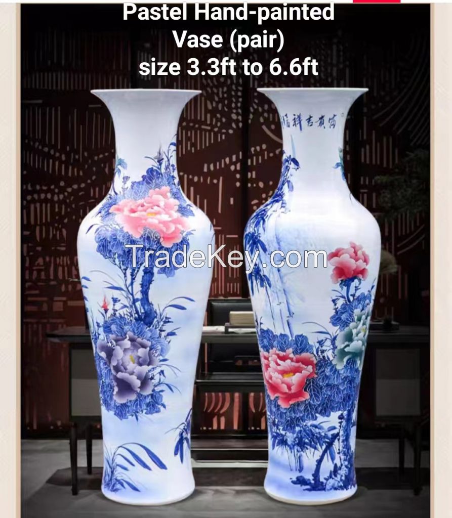 Blue and White Vases on sale in China 