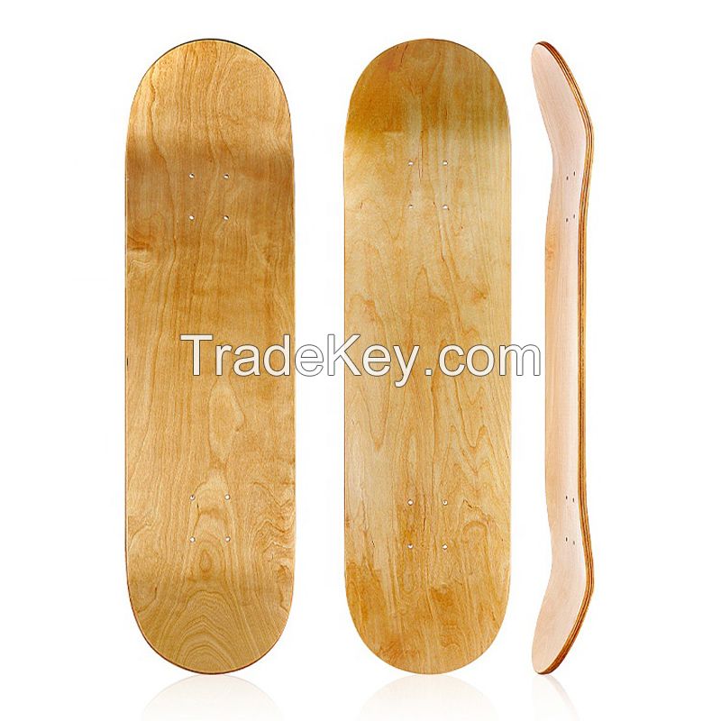 Customized Skateboard Decks 7 Ply Canadian Maple Wood Complete Skateboard