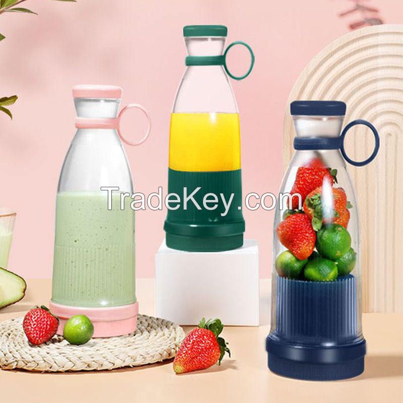 Mini Juicer Cup USB Rechargeable Portable Multifunctional Ice Smoothie Blender 380ML Extracter Fruit Mixer Kitchen Tools