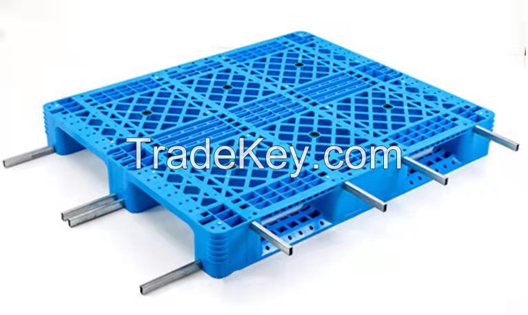 wholesale 1200*1000 heavy duty industrial durable hdpe racking use steel reinforced cheap euro plastic pallet with best  price