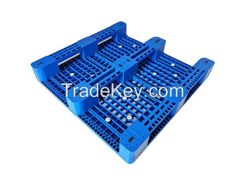 wholesale 1200*1000 heavy duty industrial durable hdpe racking use steel reinforced cheap euro plastic pallet with best  price