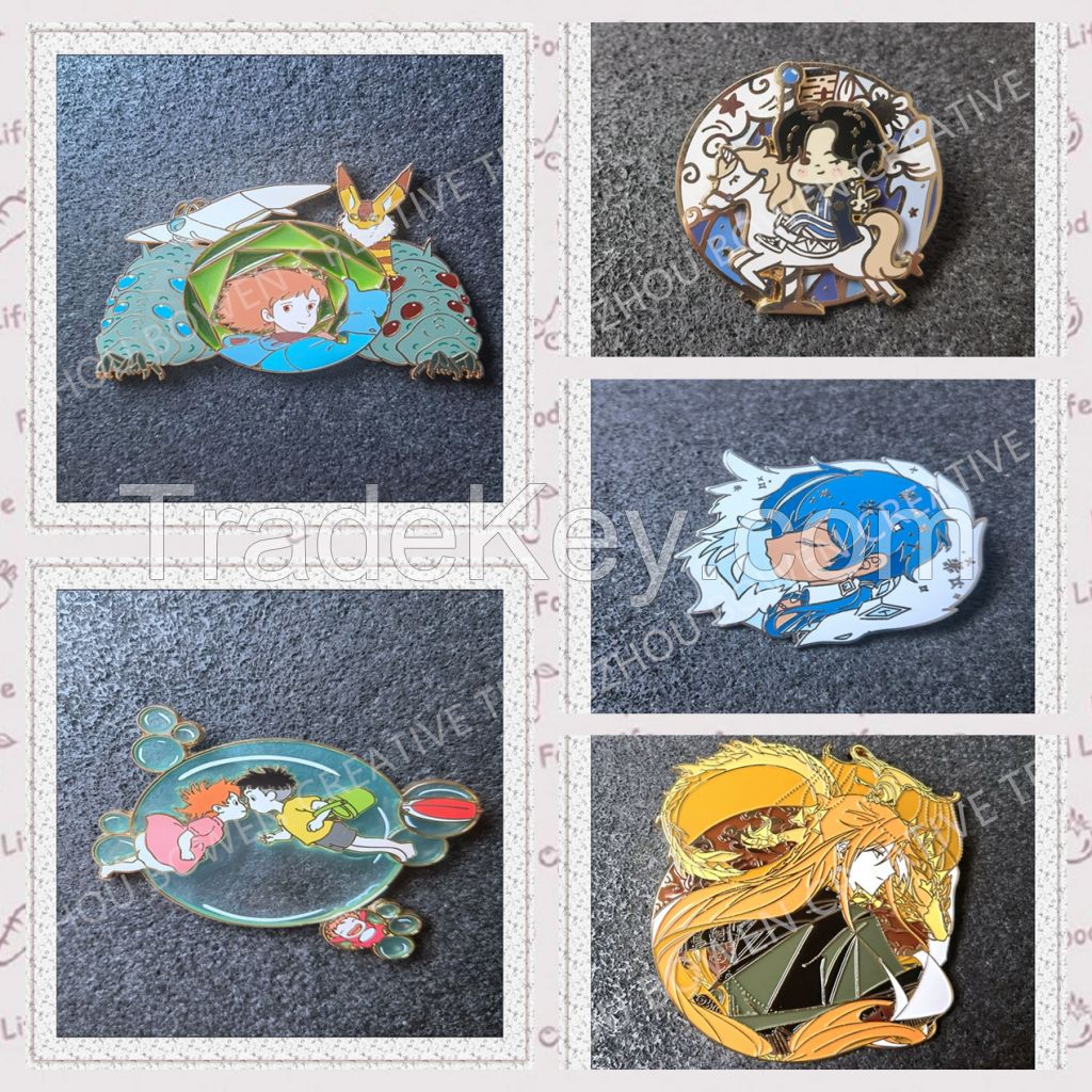 Newly metal pins hard/soft enamel craft