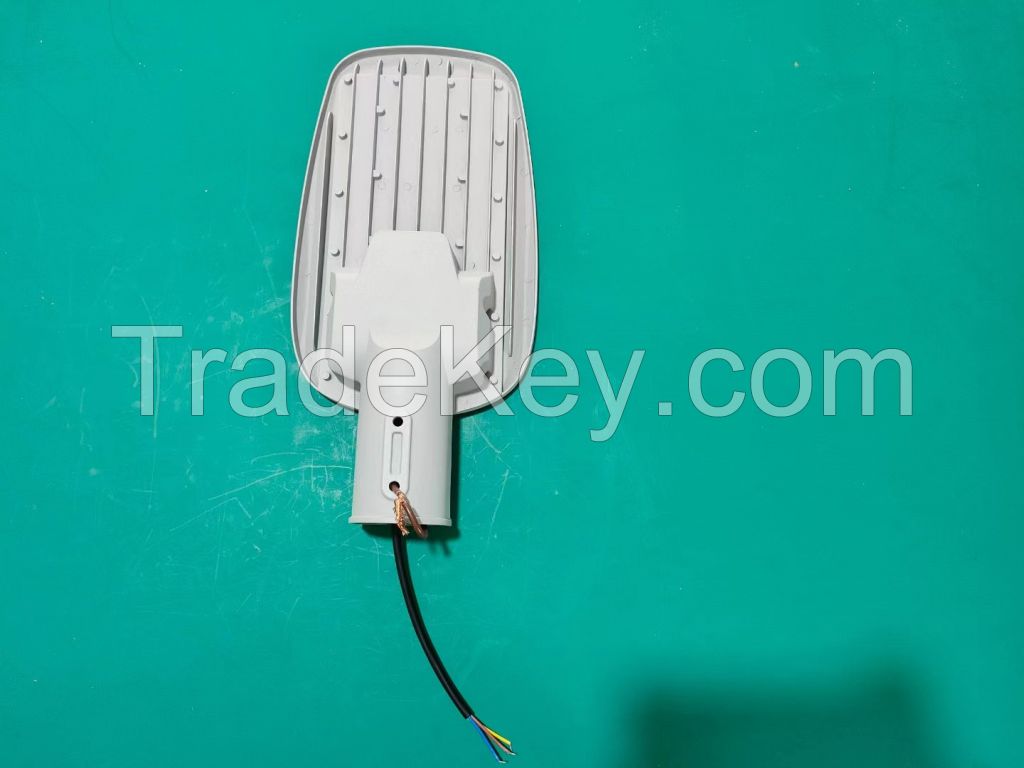 Straight handle streetlight with power supply