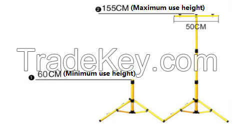 IP65 tripod floodlight - 6 foot extension