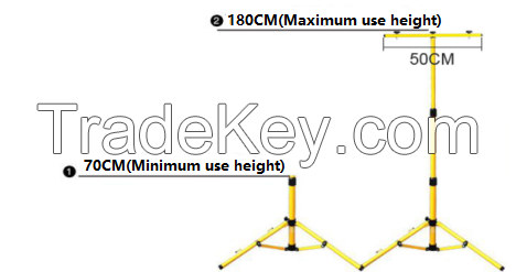 IP65 tripod floodlight - 6 foot extension