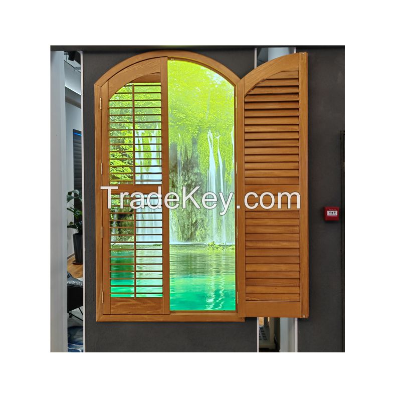 High quality interior basswood finish shutters plantation shutter dircect from factory