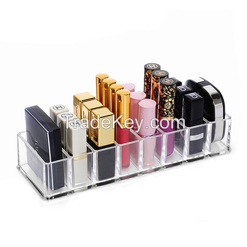Custom Acrylic Lipstick Holder Makeup Organizer Acrylic Transparent Display Stand