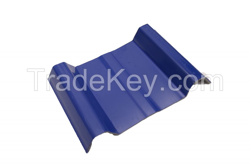 Lightweight Anti Corrosion Roofing Materials ASA PVC Coated Trapezoidal Roofing Tile