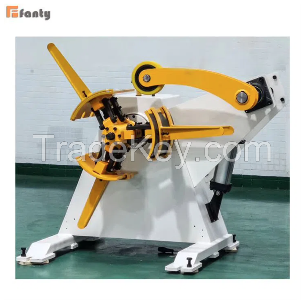 Steel Decoiler Machine With Press Arm