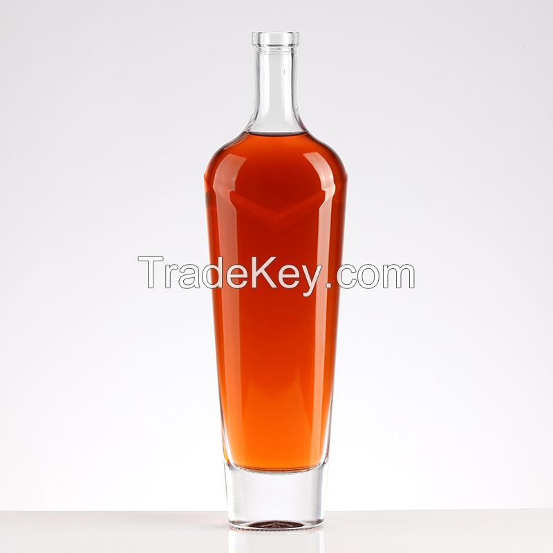 Factory 750ml glass bottle gin Bottle rum bottle Wholesale