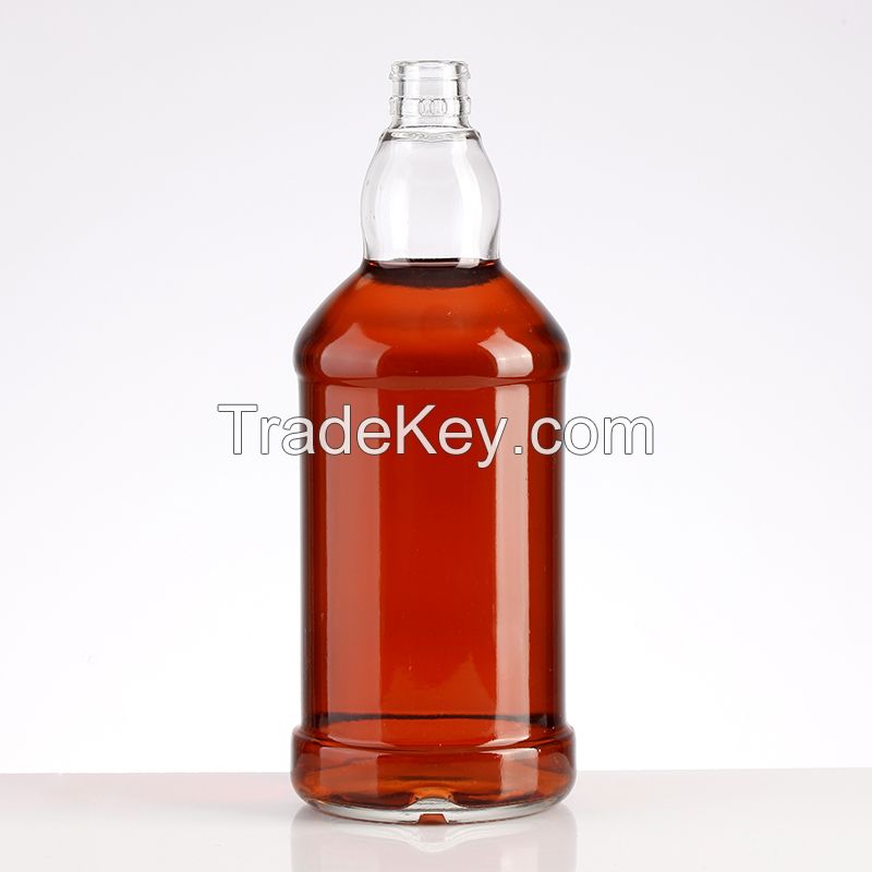 Custom Glass Bottle Logo Printing 500ml Gin Bottle bottle on sale