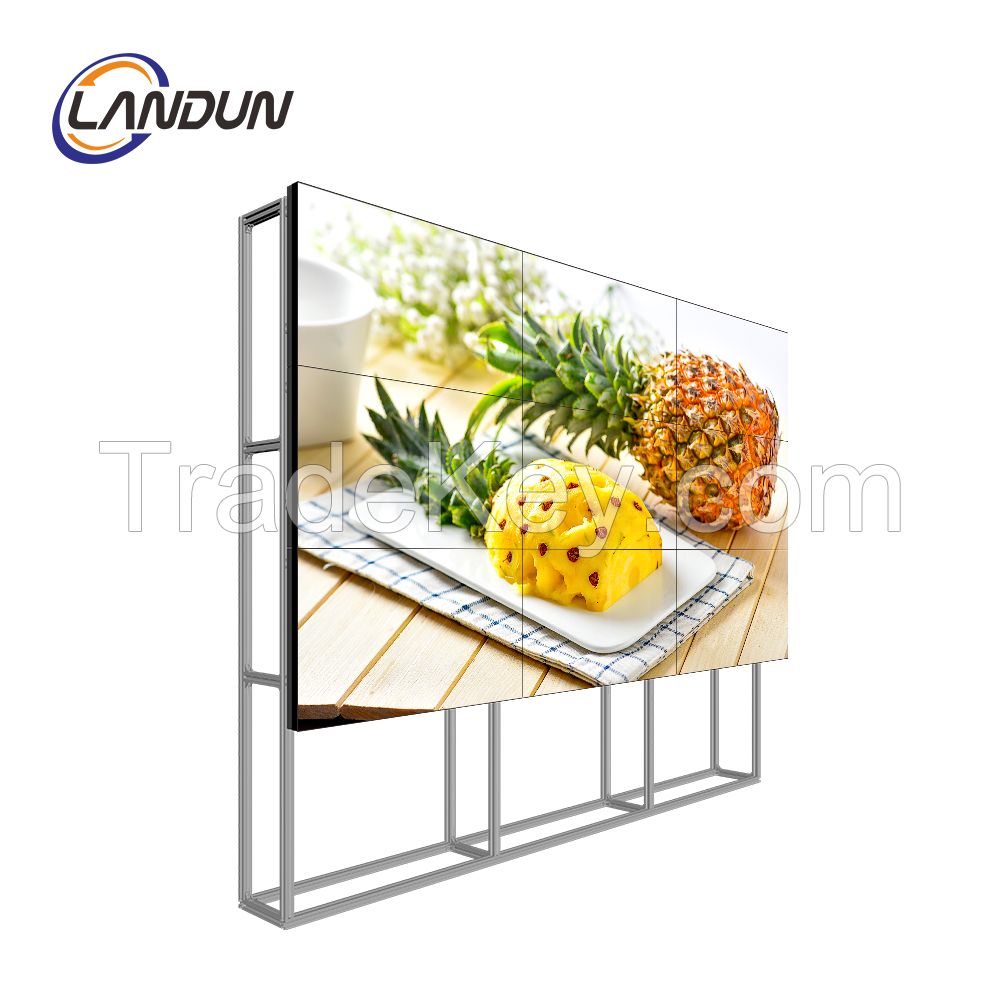 LCD video wall 46 49 55 inch ultra thin bezel indoor HD big video wall screen