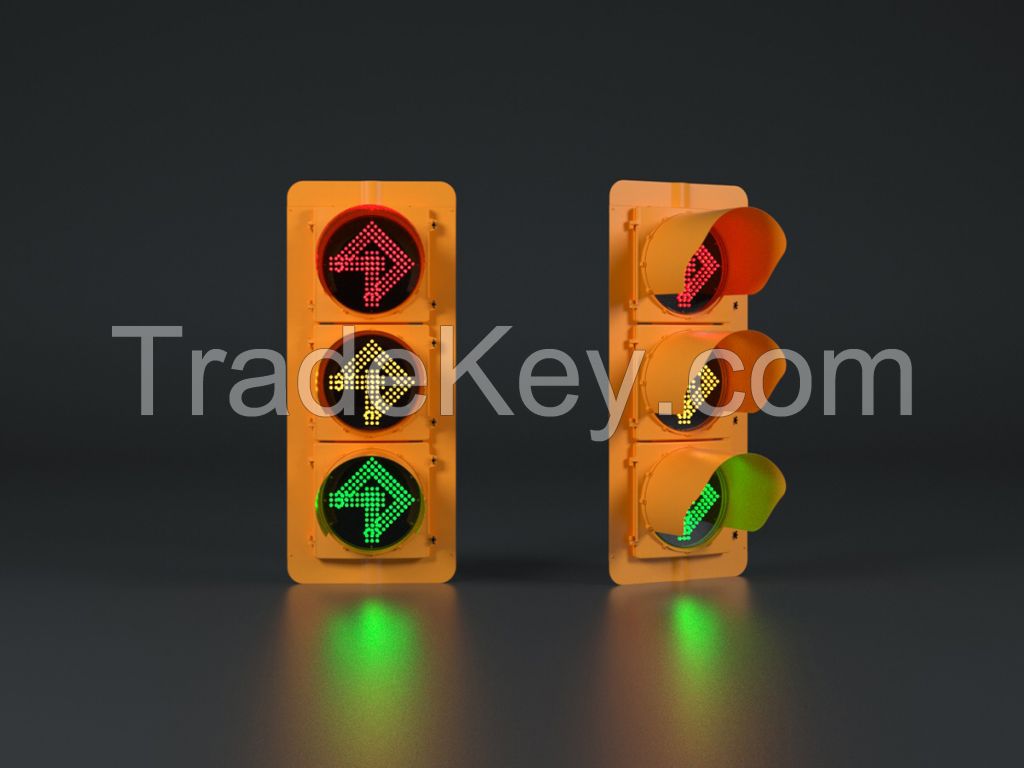 400mm Yellow Housing Variable Lane Traffic Light