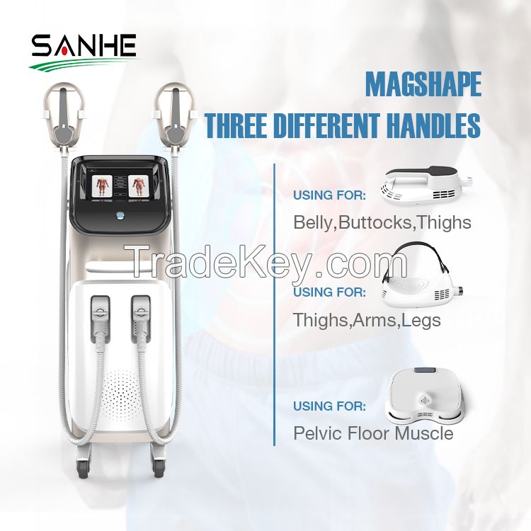 2022 Best Sellers SANHE Vertical EMS RF Muscle Building Vertical Electromagnetic RF Muscle Stimulate Sculpting