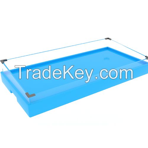 Light ice trough ice table seafood frozen product display cabinet