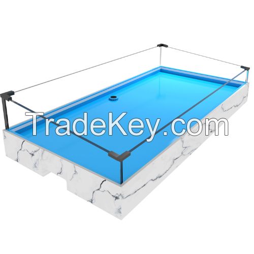 Light ice trough ice table seafood frozen product display cabinet