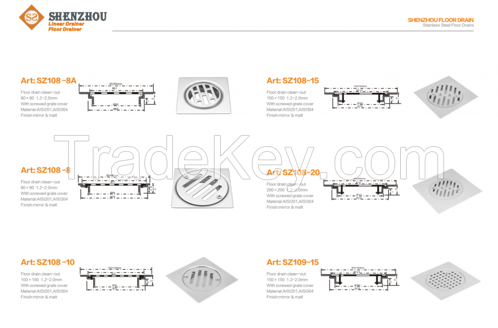 floor drain , 201/304 available